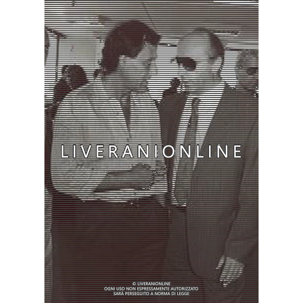 RETROSPETTIVA LUCIANO MOGGI DIRIGENTE SPORTIVO NELLA FOTO LUCIANO MOGGI CON GIOVANNI GALEONE AG ALDO LIVERANI SAS