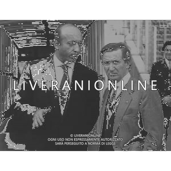 RETROSPETTIVA LUCIANO MOGGI DIRIGENTE SPORTIVO NELLA FOTO LUCIANO MOGGI CON IL PRESIDENTE DEL TORINO CALCIO MAURO BORSANO AG ALDO LIVERANI SAS