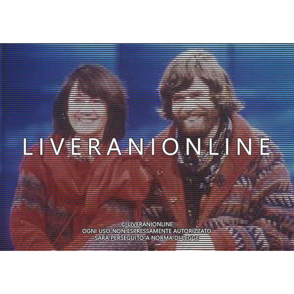 RETROSPETTIVA REINHOLD MESSNER ALPINISTA ESPLORATORE E SCRITTORE NELLA FOTO REINHOLD MASSNER CON LA MOGLIE AG ALDO LIVERANI SAS