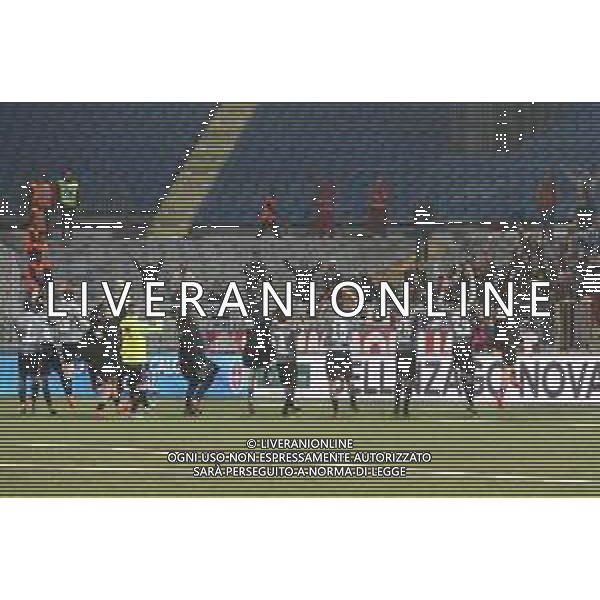 Novara 09-10-2019 Stadio S.Piola - Coppa Italia lega pro Novara - Alessandria nella foto Sotto la curva L\'Alessandria festeggia il passaggio del turno foto Antonio Saia - ag. Aldo Liverani sas