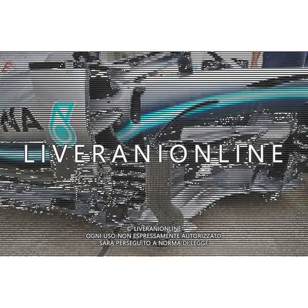 Mercedes AMG F1 W10 sidepod detail. 10.10.2019. Formula 1 World Championship, Rd 17, Japanese Grand Prix, Suzuka, Japan, Preparation Day. AG ALDO LIVERANI SAS-ONLY ITALY