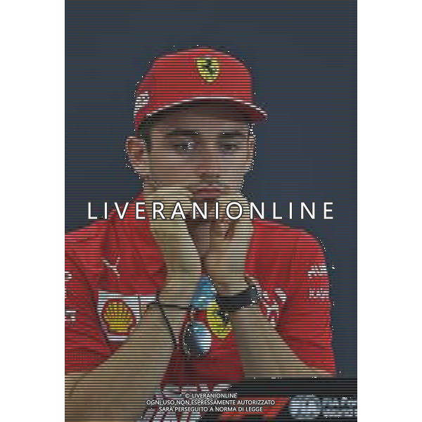 Charles Leclerc (MON) Ferrari in the FIA Press Conference. 10.10.2019. Formula 1 World Championship, Rd 17, Japanese Grand Prix, Suzuka, Japan, Preparation Day. AG ALDO LIVERANI SAS-ONLY ITALY