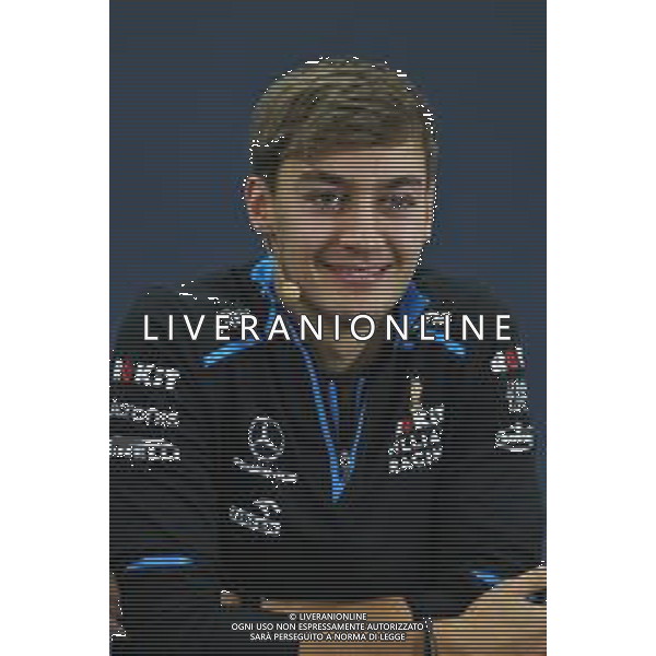 George Russell (GBR) Williams Racing in the FIA Press Conference. 10.10.2019. Formula 1 World Championship, Rd 17, Japanese Grand Prix, Suzuka, Japan, Preparation Day. AG ALDO LIVERANI SAS-ONLY ITALY
