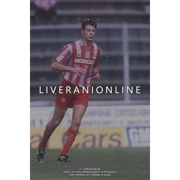 RETROSPETTIVA ANDREA TENTONI CALCIATORE NELLA FOTO ANDREA TENTONI CON LA MAGLIA DELLA CREMONESE CALCIO AG ALDO LIVERANI SAS