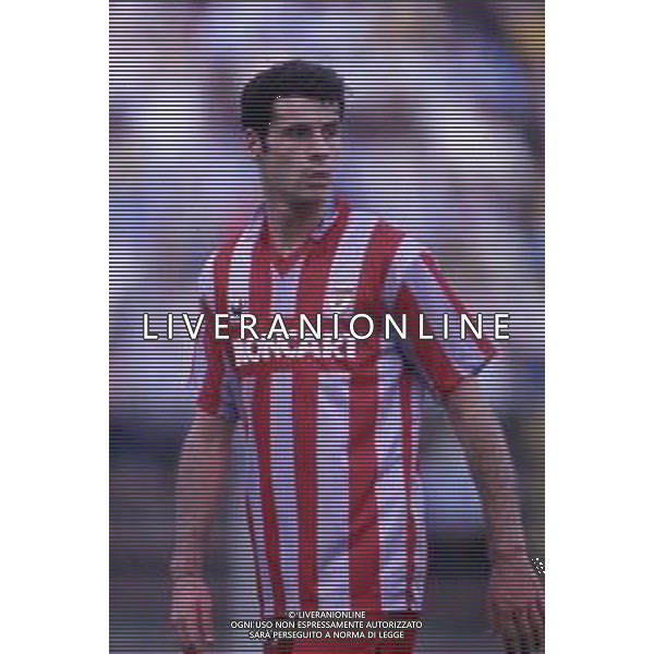 RETROSPETTIVA ANDREA TENTONI CALCIATORE NELLA FOTO ANDREA TENTONI CON LA MAGLIA DELLA CREMONESE CALCIO AG ALDO LIVERANI SAS