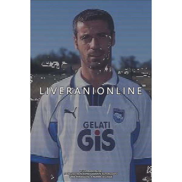 RETROSPETTIVA ANDREA TENTONI CALCIATORE NELLA FOTO ANDREA TENTONI CON LA MAGLIA DEL PESCARA AG ALDO LIVERANI SAS