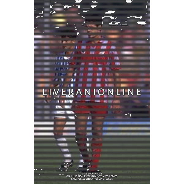 RETROSPETTIVA ANDREA TENTONI CALCIATORE NELLA FOTO ANDREA TENTONI CON LA MAGLIA DELLA CREMONESE CALCIO AG ALDO LIVERANI SAS