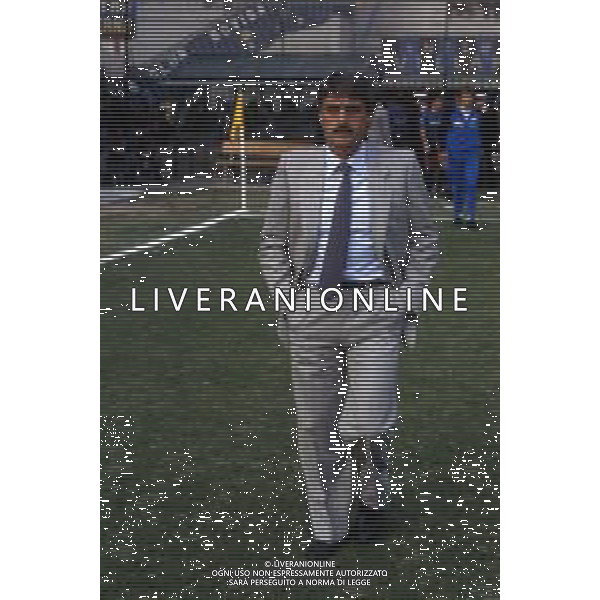 RETROSPETTIVA PIETRO SANTIN ALLENATORE CALCIO NELLA FOTO PIETRO SANTIN ALLENATORE NAPOLI CALCIO AG ALDO LIVERANI SAS