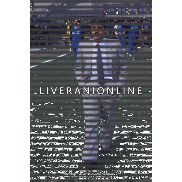 RETROSPETTIVA PIETRO SANTIN ALLENATORE CALCIO NELLA FOTO PIETRO SANTIN ALLENATORE NAPOLI CALCIO AG ALDO LIVERANI SAS