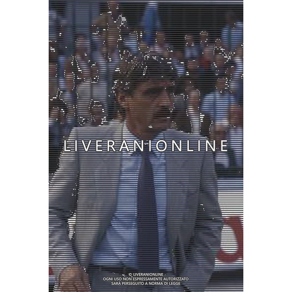 RETROSPETTIVA PIETRO SANTIN ALLENATORE CALCIO NELLA FOTO PIETRO SANTIN ALLENATORE NAPOLI CALCIO AG ALDO LIVERANI SAS