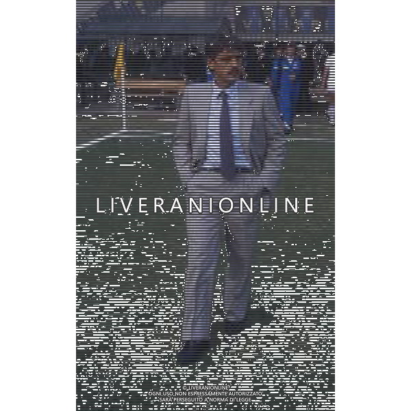 RETROSPETTIVA PIETRO SANTIN ALLENATORE CALCIO NELLA FOTO PIETRO SANTIN ALLENATORE NAPOLI CALCIO AG ALDO LIVERANI SAS