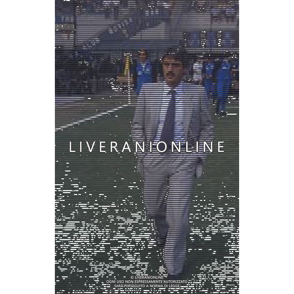 RETROSPETTIVA PIETRO SANTIN ALLENATORE CALCIO NELLA FOTO PIETRO SANTIN ALLENATORE NAPOLI CALCIO AG ALDO LIVERANI SAS