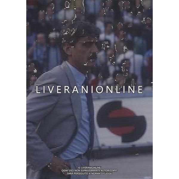 RETROSPETTIVA PIETRO SANTIN ALLENATORE CALCIO NELLA FOTO PIETRO SANTIN ALLENATORE NAPOLI CALCIO AG ALDO LIVERANI SAS