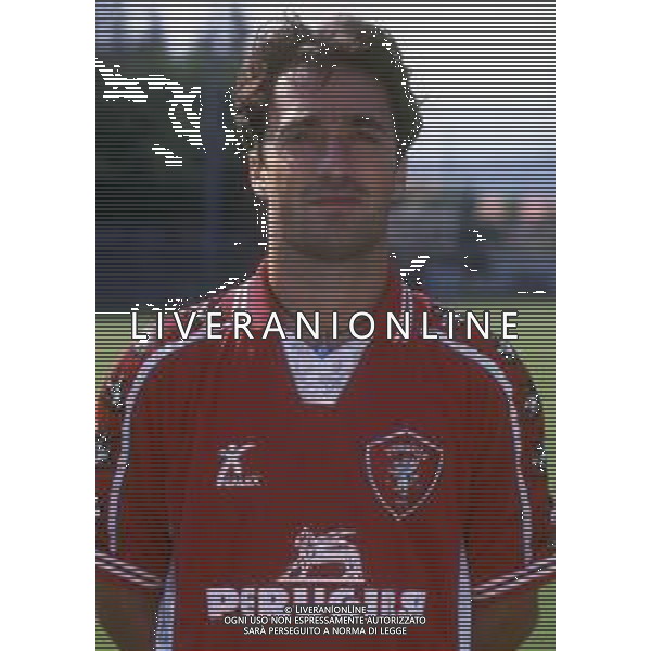 RETROSPETTIVA DAVIDE TENTONI CALCIATORE NELLA FOTO DAVIDE TENTONI CON LA MAGLIA DEL PERUGIA CALCIO AG ALDO LIVERANI SAS
