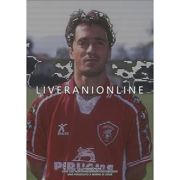 RETROSPETTIVA DAVIDE TENTONI CALCIATORE NELLA FOTO DAVIDE TENTONI CON LA MAGLIA DEL PERUGIA CALCIO AG ALDO LIVERANI SAS