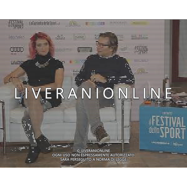 TRENTO 10.10.2019 - Festival dello Sport seconda edizione - nella foto: Martina Caironi atleta paralimpica Davide Cucchi ©Claudio Zamagni/Agenzia Aldo Liverani / AGENZIA ALDO LIVERANI SAS