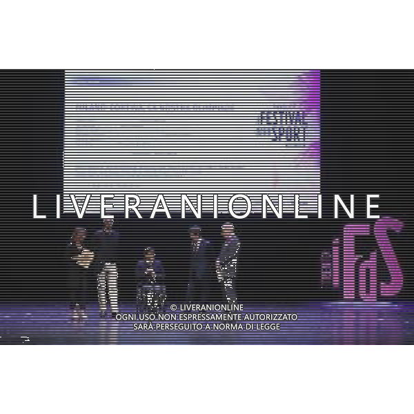 TRENTO 11.10.2019 - Festival dello Sport seconda edizione - nella foto: urbano cairo giovanni malago\' luca bancali andrea monti michela moioli ©Claudio Zamagni/Agenzia Aldo Liverani
