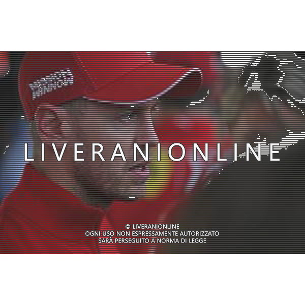 Sebastian Vettel (GER) Ferrari with the media. 11.10.2019. Formula 1 World Championship, Rd 17, Japanese Grand Prix, Suzuka, Japan, Practice Day. AG ALDO LIVERANI SAS-ONLY ITALY