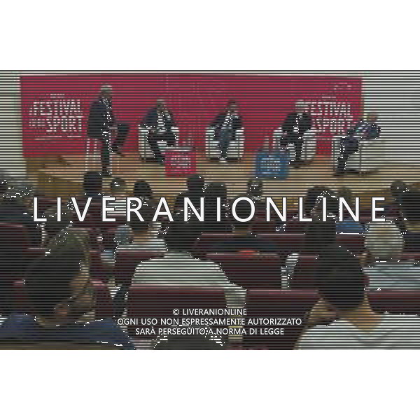 TRENTO 11.10.2019 - Festival dello Sport seconda edizione - nella foto: Roberto Beccantini, Zvonimir Boban, Paolo Condo\', Mario Sconcerti Andrea Monti ©Claudio Zamagni/Agenzia Aldo Liverani / AGENZIA ALDO LIVERANI SAS