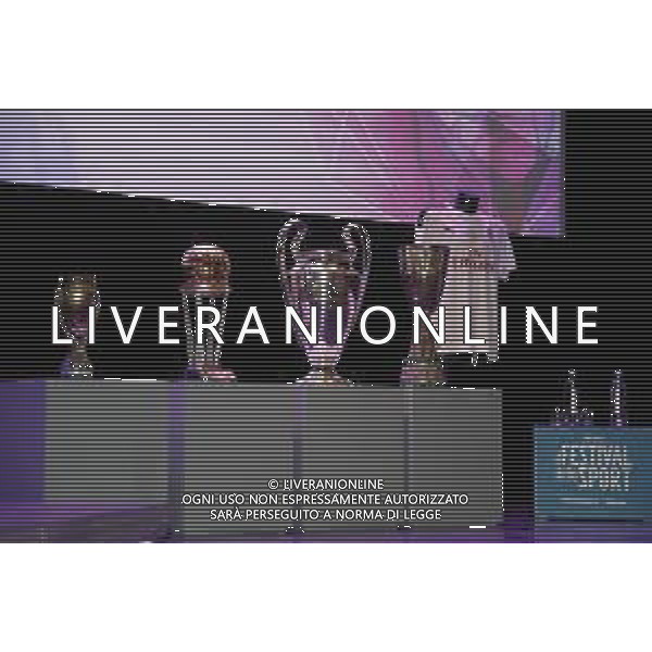 TRENTO 11.10.2019 - Festival dello Sport seconda edizione - nella foto: trofei coppe del milan calcio ©Claudio Zamagni/Agenzia Aldo Liverani / AGENZIA ALDO LIVERANI SAS