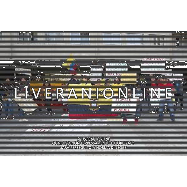 TRENTO 12.10.2019 - Festival dello Sport seconda edizione - nella foto: protesta della comunità\' ecuadoregna in piazza dante a trento ©Claudio Zamagni/Agenzia Aldo Liverani