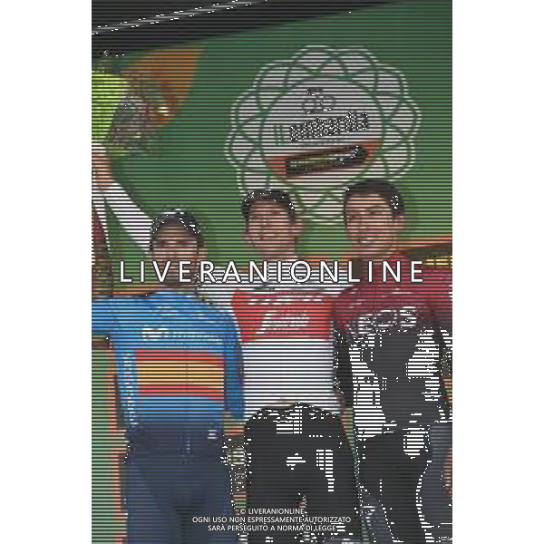 12-10-2019 Giro Di Lombardia; 2019, Trek - Segafredo; 2019, Movistar; Mollema, Bauke; Valverde, Alejandro; Bernal Gomez, Arley; Como; FOTO STEFANO SIROTTI-AG ALDO LIVERANI SAS