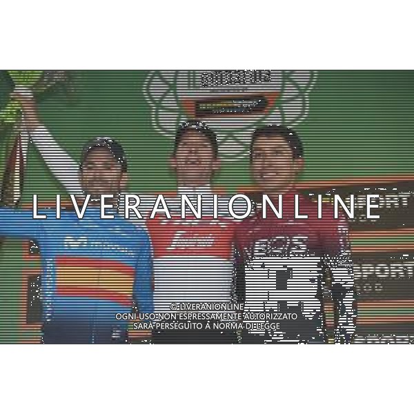12-10-2019 Giro Di Lombardia; 2019, Trek - Segafredo; 2019, Movistar; Mollema, Bauke; Valverde, Alejandro; Bernal Gomez, Arley; Como; FOTO STEFANO SIROTTI-AG ALDO LIVERANI SAS