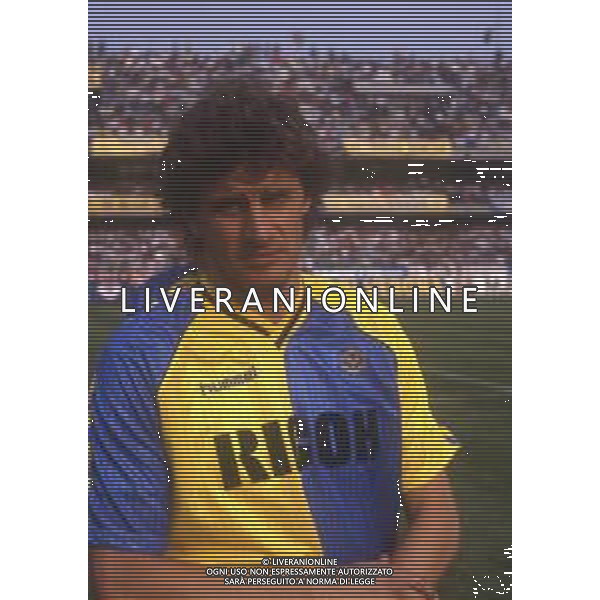 RETROSPETTIVA VOLPATI DOMENICO CALCIATORE NELLA FOTO DOMENICO VOLPATI CON LA MAGLIA DEL VERONA CALCIO AG ALDO LIVERANI SAS