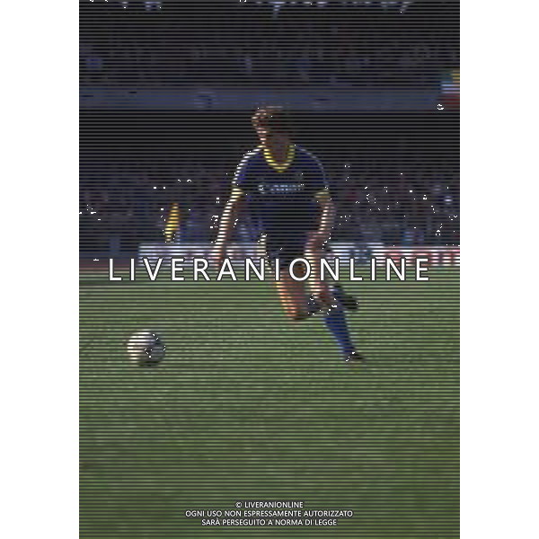 RETROSPETTIVA VOLPATI DOMENICO CALCIATORE NELLA FOTO DOMENICO VOLPATI CON LA MAGLIA DEL VERONA CALCIO AG ALDO LIVERANI SAS