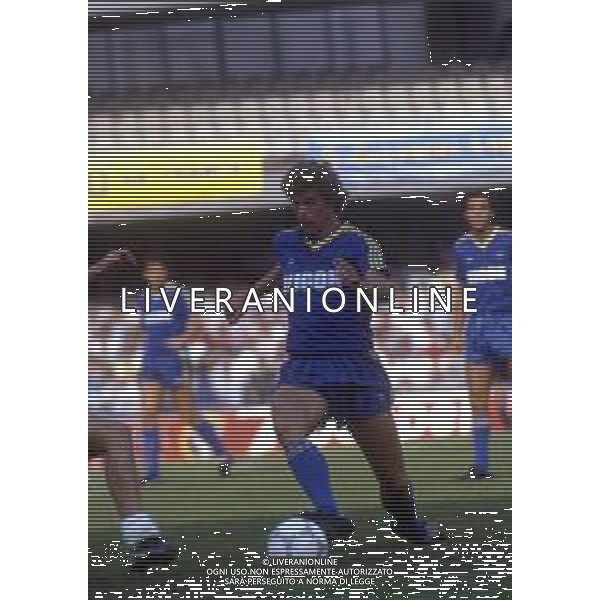 RETROSPETTIVA VOLPATI DOMENICO CALCIATORE NELLA FOTO DOMENICO VOLPATI CON LA MAGLIA DEL VERONA CALCIO AG ALDO LIVERANI SAS