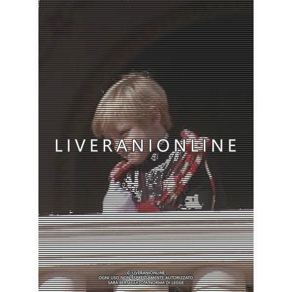 REALI PRINCIPATO DI MONACO GRIMALDI - RETROSPETTIVA ANNI \'90 nella foto Pierre Casiraghi, figlio della Principessa Carolina, al balcone del Palais Princier ©ARCHIVIO AGENZIA ALDO LIVERANI SAS