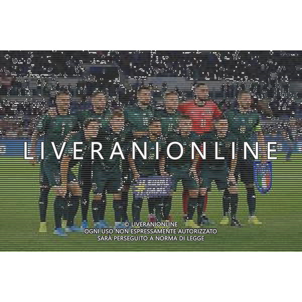 Roma 12.10.2019 Stadio Olimpico 12.10.2019 Italia vs Grecia Qualificazioni Euro 2020 ©Viganti/Agenzia Aldo Liverani Nella foto: la formazione dell\'italia / AGENZIA ALDO LIVERANI SAS