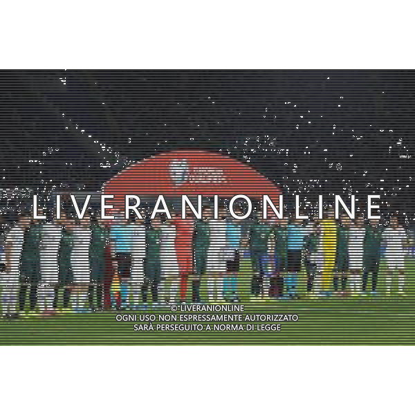 Roma 12.10.2019 Stadio Olimpico 12.10.2019 Italia vs Grecia Qualificazioni Euro 2020 ©Viganti/Agenzia Aldo Liverani Nella foto: le formazioni di italia e grecia schierate nel prepartita / AGENZIA ALDO LIVERANI SAS