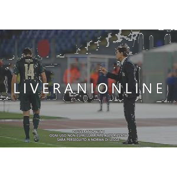 Roma 12.10.2019 Stadio Olimpico 12.10.2019 Italia vs Grecia Qualificazioni Euro 2020 ©Viganti/Agenzia Aldo Liverani Nella foto: roberto mancini e federico chiesa / AGENZIA ALDO LIVERANI SAS