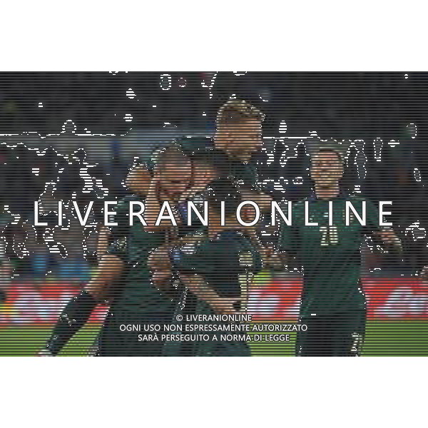 Roma 12.10.2019 Stadio Olimpico 12.10.2019 Italia vs Grecia Qualiificazioni Euro 2020 ©Viganti/Agenzia Aldo Liverani Nella foto: esultanza dell\'italia