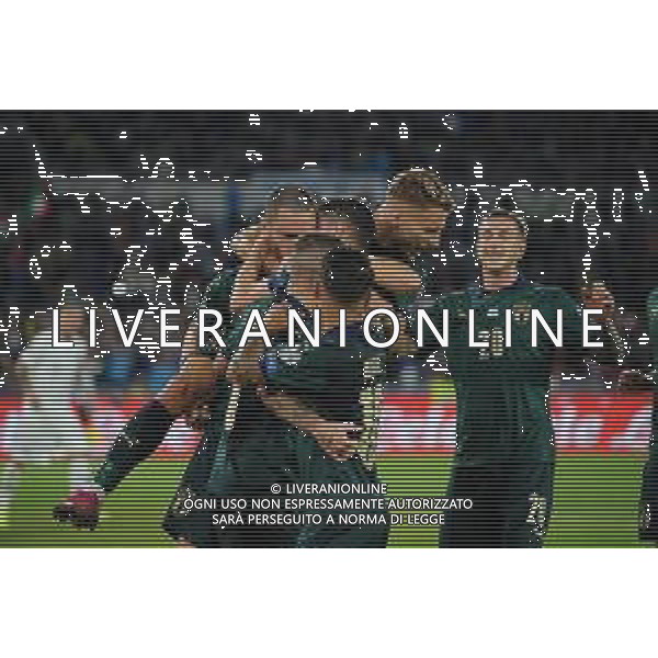 Roma 12.10.2019 Stadio Olimpico 12.10.2019 Italia vs Grecia Qualiificazioni Euro 2020 ©Viganti/Agenzia Aldo Liverani Nella foto: esultanza dell\'italia