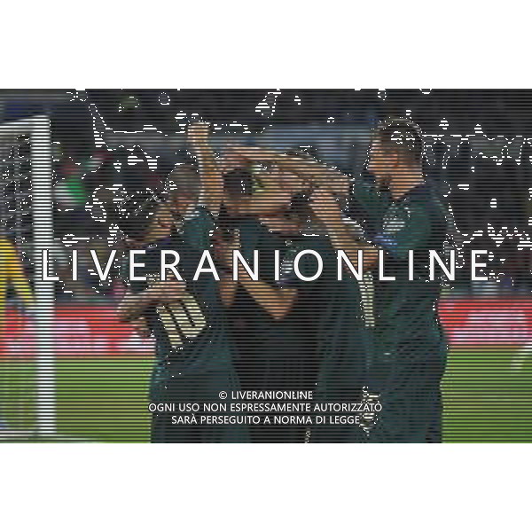 Roma 12.10.2019 Stadio Olimpico 12.10.2019 Italia vs Grecia Qualiificazioni Euro 2020 ©Viganti/Agenzia Aldo Liverani Nella foto: esultanza dell\'italia