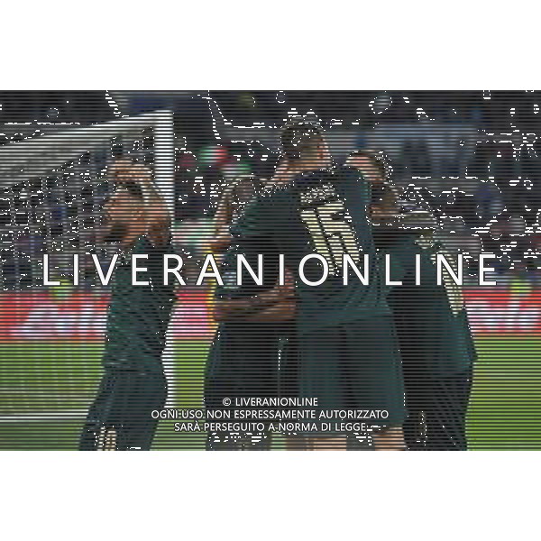 Roma 12.10.2019 Stadio Olimpico 12.10.2019 Italia vs Grecia Qualiificazioni Euro 2020 ©Viganti/Agenzia Aldo Liverani Nella foto: esultanza dell\'italia