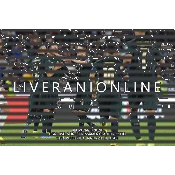 Roma 12.10.2019 Stadio Olimpico 12.10.2019 Italia vs Grecia Qualiificazioni Euro 2020 ©Viganti/Agenzia Aldo Liverani Nella foto: esultanza dell\'italia