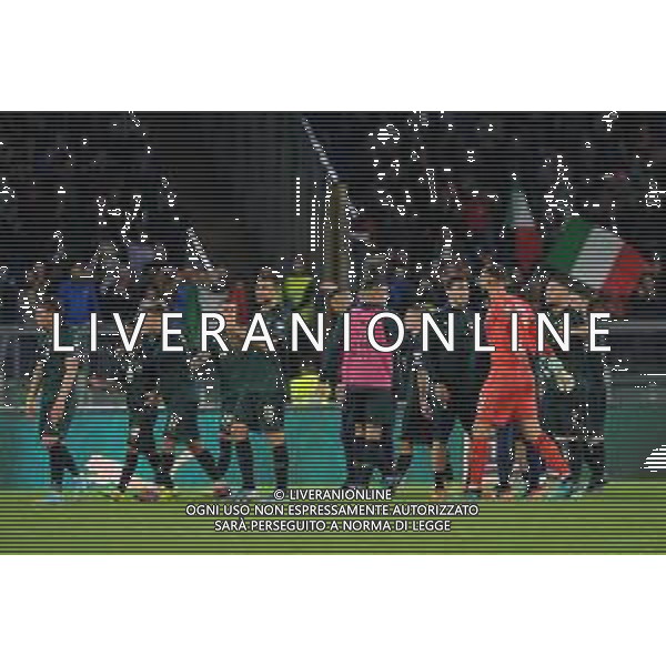 Roma 12.10.2019 Stadio Olimpico 12.10.2019 Italia vs Grecia Qualiificazioni Euro 2020 ©Viganti/Agenzia Aldo Liverani Nella foto: festa italia per la qualificazione a euro 2020