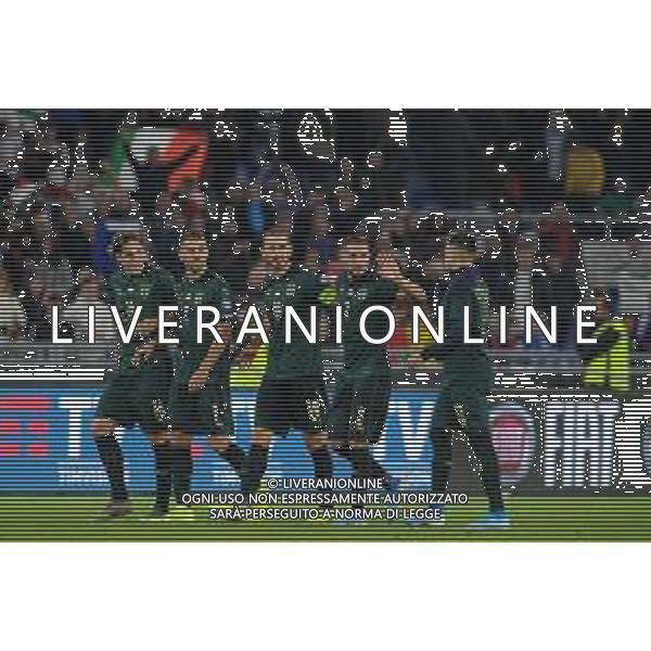 Roma 12.10.2019 Stadio Olimpico 12.10.2019 Italia vs Grecia Qualiificazioni Euro 2020 ©Viganti/Agenzia Aldo Liverani Nella foto: festa italia per la qualificazione a euro 2020