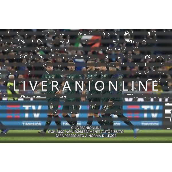 Roma 12.10.2019 Stadio Olimpico 12.10.2019 Italia vs Grecia Qualiificazioni Euro 2020 ©Viganti/Agenzia Aldo Liverani Nella foto: festa italia per la qualificazione a euro 2020