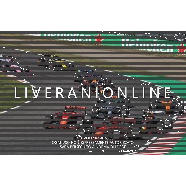 Sebastian Vettel (GER) Ferrari SF90 at the start of the race. 13.10.2019. Formula 1 World Championship, Rd 17, Japanese Grand Prix, Suzuka, Japan, Sunday. AG ALDO LIVERANI SAS-ONLY ITALY