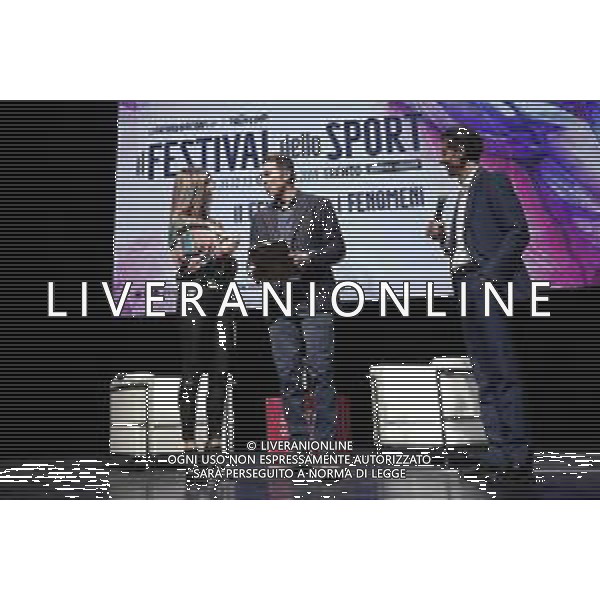 TRENTO 13.10.2019 - Festival dello Sport seconda edizione - nella foto: Gianluigi Buffon e Ilaria D\'Amico ©Claudio Zamagni/Agenzia Aldo Liverani