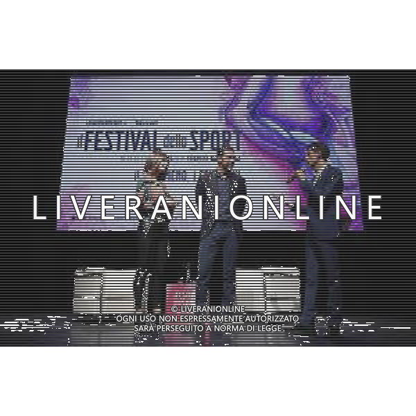 TRENTO 13.10.2019 - Festival dello Sport seconda edizione - nella foto: Gianluigi Buffon e Ilaria D\'Amico ©Claudio Zamagni/Agenzia Aldo Liverani
