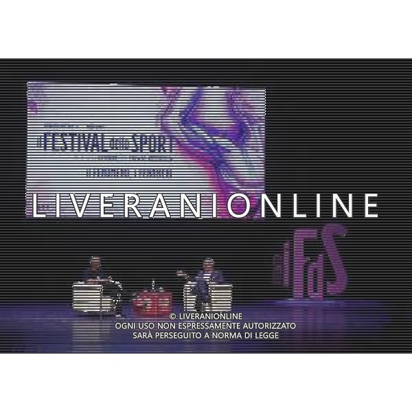 TRENTO 12.10.2019 - Festival dello Sport seconda edizione - nella foto: roberto baggio e andrea monti ©Claudio Zamagni/Agenzia Aldo Liverani