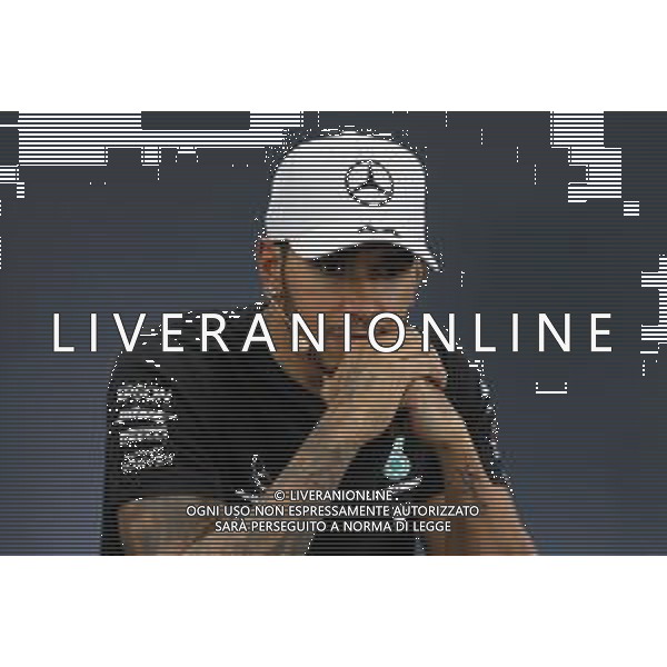 Lewis Hamilton (GBR) Mercedes AMG F1 in the post race FIA Press Conference. 13.10.2019. Formula 1 World Championship, Rd 17, Japanese Grand Prix, Suzuka, Japan, Sunday. AG ALDO LIVERANI SAS-ONLY ITALY