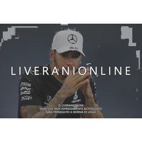 Lewis Hamilton (GBR) Mercedes AMG F1 in the post race FIA Press Conference. 13.10.2019. Formula 1 World Championship, Rd 17, Japanese Grand Prix, Suzuka, Japan, Sunday. AG ALDO LIVERANI SAS-ONLY ITALY