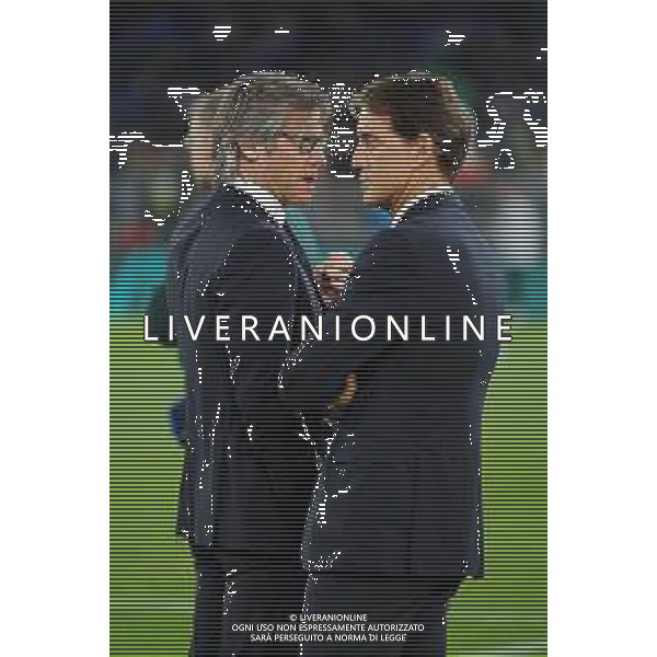 Roma 12.10.2019 Stadio Olimpico 12.10.2019 Italia vs Grecia Qualiificazioni Euro 2020 ©Viganti/Agenzia Aldo Liverani Nella foto: gabriele oriali e roberto mancini