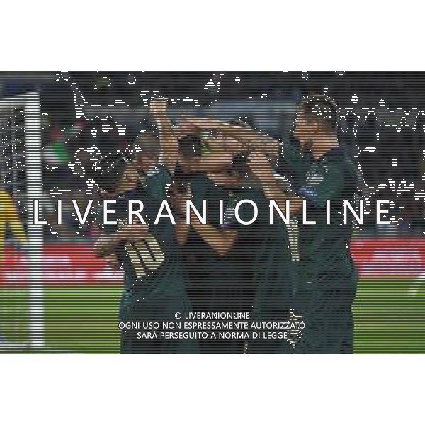 Roma 12.10.2019 Stadio Olimpico 12.10.2019 Italia vs Grecia Qualiificazioni Euro 2020 ©Viganti/Agenzia Aldo Liverani Nella foto: esultanza dell\'italia